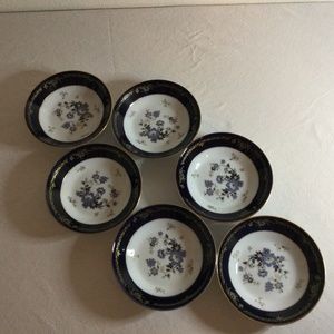 Noritake Dazure Legacy Vintage 1980 Six Dessert Berry Bowls